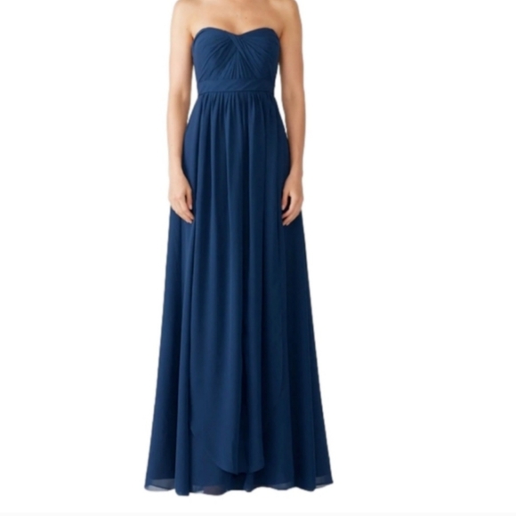 Jenny Yoo Dresses & Skirts - Jenny Yoo Aidan strapless chiffon gown ceil blue